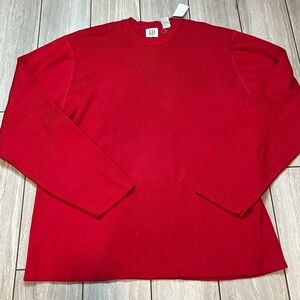 Gap VTG Men’s Red New With Tags 100% Cotton Sweater Size XXL